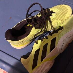 Adidas Neon Yellow and Black Running Shoes